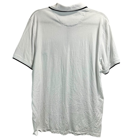 Ted Baker White Tipped Collar Polo Shirt - Picture 5 of 7